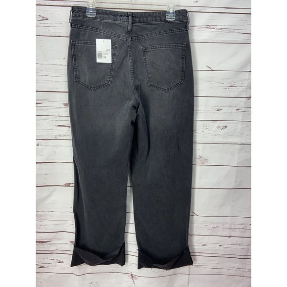 Forever 21 Distressed Faded Black‎ Cropped Women's Size 29 Denim Pants - Picture 2 of 10